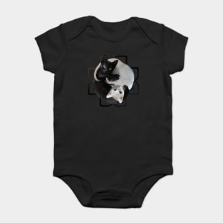 Yin Yang Cats Baby Bodysuit